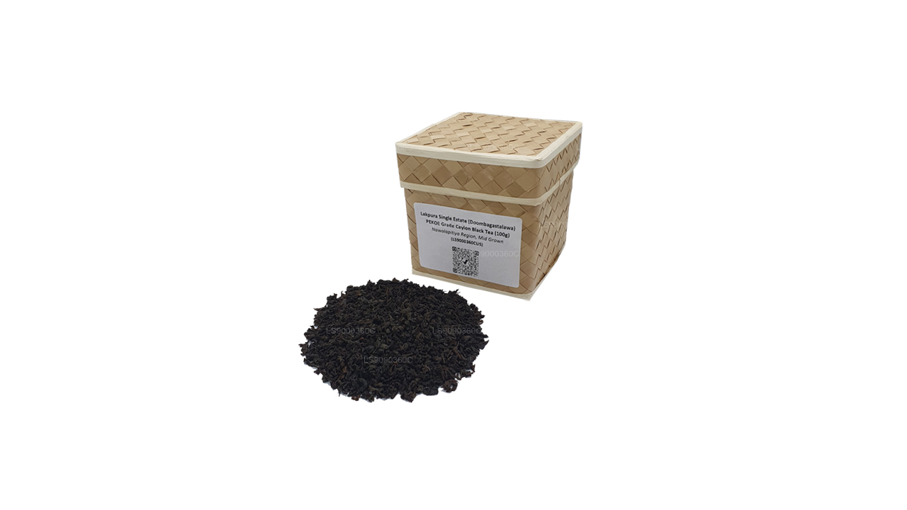 Lakpura Single Estate (Dombagastalawa) PEKOE Grade Ceylon Black Tea Box